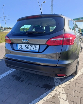 Ford Focus cena 34000 przebieg: 213500, rok produkcji 2016 z Gdańsk małe 301